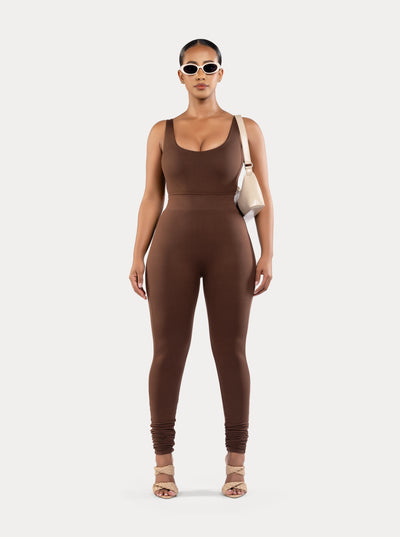 BROWN SKINTIGHT SET